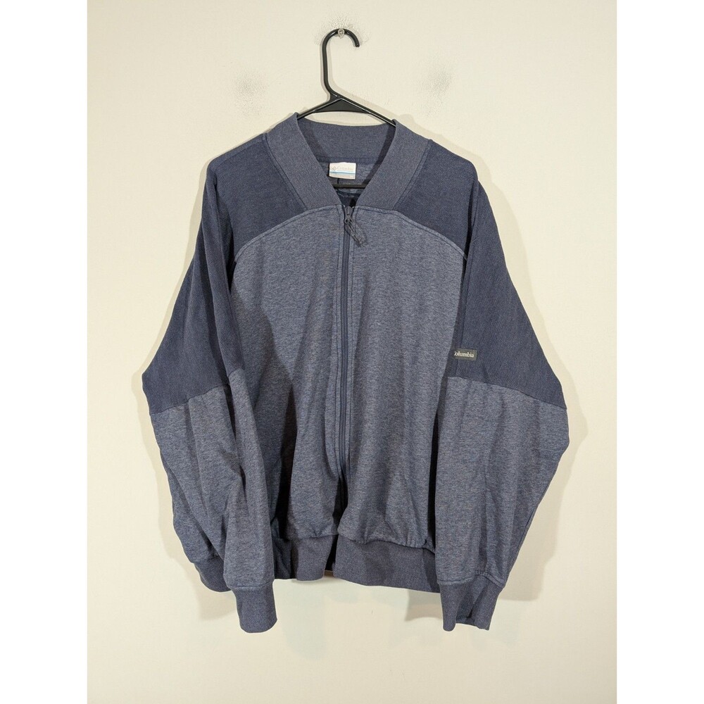 Columbia Womens Navy Full Zip Cropped Sweatshirt Sz 3X‎ Outdoor Hiking Training
